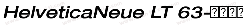 HelveticaNeue LT 63字体转换